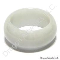 Beautiful White Jade Ring of Smoothness