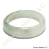 Charming White Green Jade Band Ring