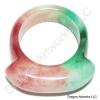 Captivating Green Red Jade Ring