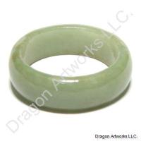 Chinese Green Jade Ring of Great Strength