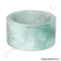 Chinese Green Jade Thumb Ring of Satisfaction