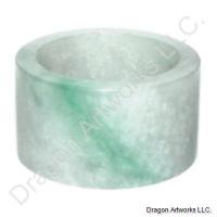 Chinese Jade Thumb Ring of Happy Thoughts