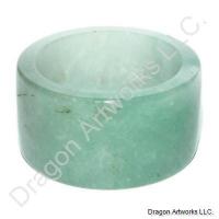 Inspiring Green Jade Thumb Ring