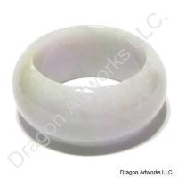Protective Green and Light Purple Jade Ring