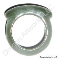Chinese Carved Jade Ring of Charm