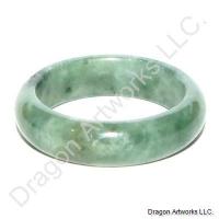 Stunning Dark Green Jade Band Ring